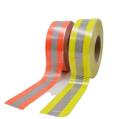 Bande réfléchissante segmentée en vinyle de transfert de presse à chaud personnalisée de qualité pour vêtements