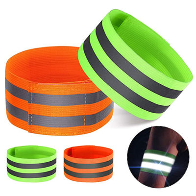 Poignet orange fonctionnant de bras des rubans de rangement de réflecteur de sécurité de vitesse de brassards réfléchissants de sécurité