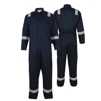 Soudeur uniforme Fire Resistant Apparel salut de Vis Fire Retardant Coveralls Cotton sécurité légère de bleu marine d'anti