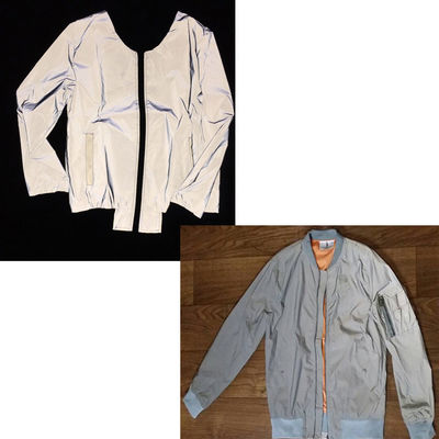 Petit pain entier de tissu réfléchi de comité technique de coton de polyester pour la bande argentée réfléchie d'habillement