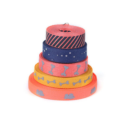 Laisse de chien enduite par polypropylène élastique élastique fait sur commande de bande de sangle de jacquard de polyester