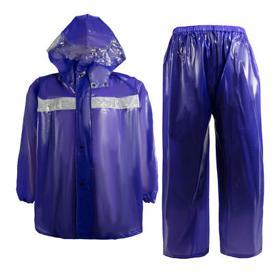 La couleur solide salut Vis Rain Gear fluorescent de pluie des femmes réfléchies faites sur commande de veste