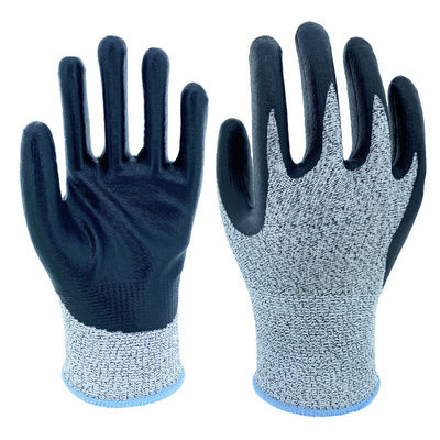 anti verre de flotteur de poignée de Hppe Shell Gloves Cut Resistant High de la coupe 13g manipulant la mousse de la norme ANSI A2