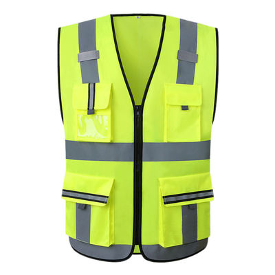 Manteau réfléchissant de gilet de sécurité de visibilité élevée jaune rouge pour des enfants Polo Tshirt d'enfants des hommes