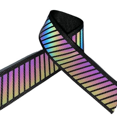 La chaise réfléchie de sangle d'arc-en-ciel coloré a tricoté le petit pain 50yards imperméable