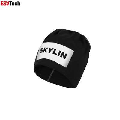 Réfléchissant noir léger tricotent la protection auditive chaude fluorescente de Beanie Hats Female Autumn Winter de chapeau