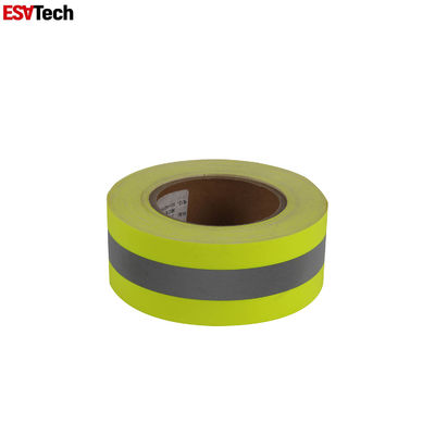 Salut Vis Flame Retardant Reflective Tape pour les vêtements de travail industriels de vitesse d'Irefighting de largeur de 5cm 7.5cm
