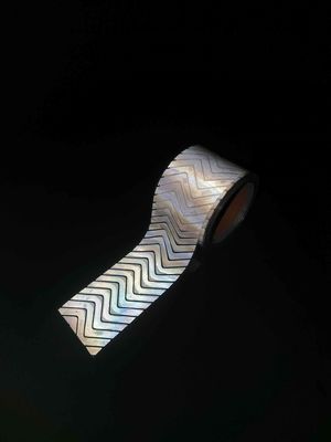 bande argentée Transfert de chaleur Vinyle réfléchissant Pour les vêtements Sécurité Vêtements de travail HTV Gris Haute visibilité