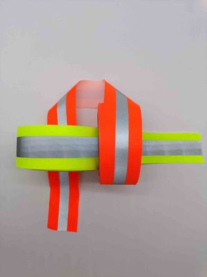 bandes de couture de 1 de 2 pouces de polyester de tissu en nylon de sangle courroie de ruban pour le gris orange de bandeau