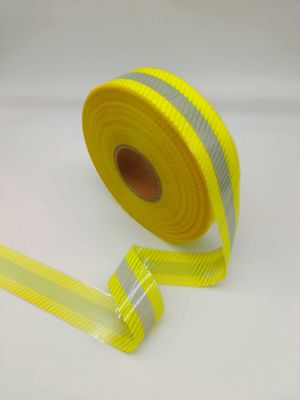 film de transfert de chaleur de  Silver Yellow Reflective pour l'impression élevée de visibilité de chemises