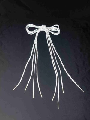 Lacets réfléchissants pour chaussures de course, , 1 paire, corde ronde en Nylon, pour course de nuit en plein air