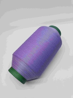 Fil à tricoter de fil réfléchi léger fait sur commande de broderie pour le T-shirt Logo Clothing Purple