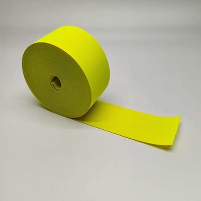 Logo de la mode personnalisé Élastique jaune Oxford Tissu réfléchissant pour sac Garmen Jupe ceinture chapeau