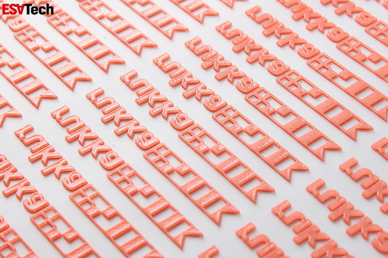 Fer sur étiquette en silicone Pour les bouteilles de vêtements Belle Flex 3D Techno Puff PU Press à chaleur