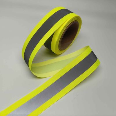 Surligner Jaune Réseau réfléchissant Pour les vêtements Sacs de sport vêtements de travail