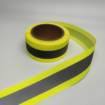 Jaune Argent Jaune Tissu réfléchissant à haute visibilité Pour les vêtements Sacs de sport Vêtements de sport