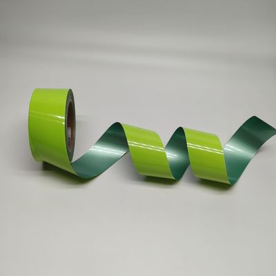 Film de transfert de chaleur réfléchissant vert Fer sur bande réfléchissante Hi Vis pour vêtements Presses à chaleur cristalline