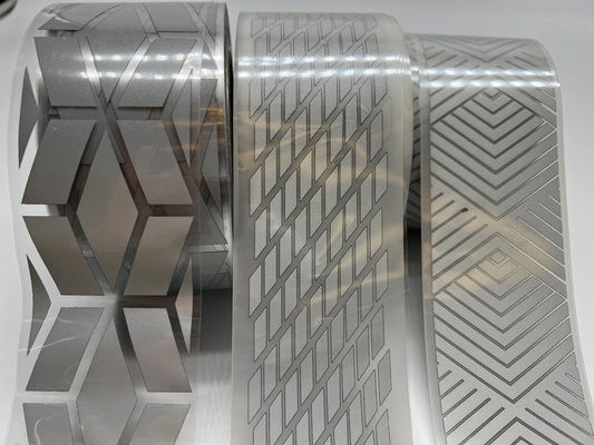 Tissu réfléchissant à l' argent activé par la chaleur Polyester Taffeta Perles de verre ignifuge