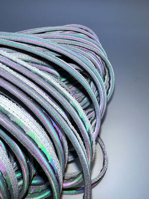 Couleur reflétant tuyauterie bande de tissu facile à appliquer cousure sur les vêtements