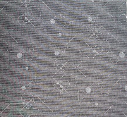 Tissu gris clair, transparent, rond et linéaire