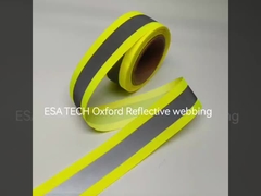 EN471 Eclairage étanche Reflex Zip Fermeture à glissière en nylon réfléchissante pour vêtements